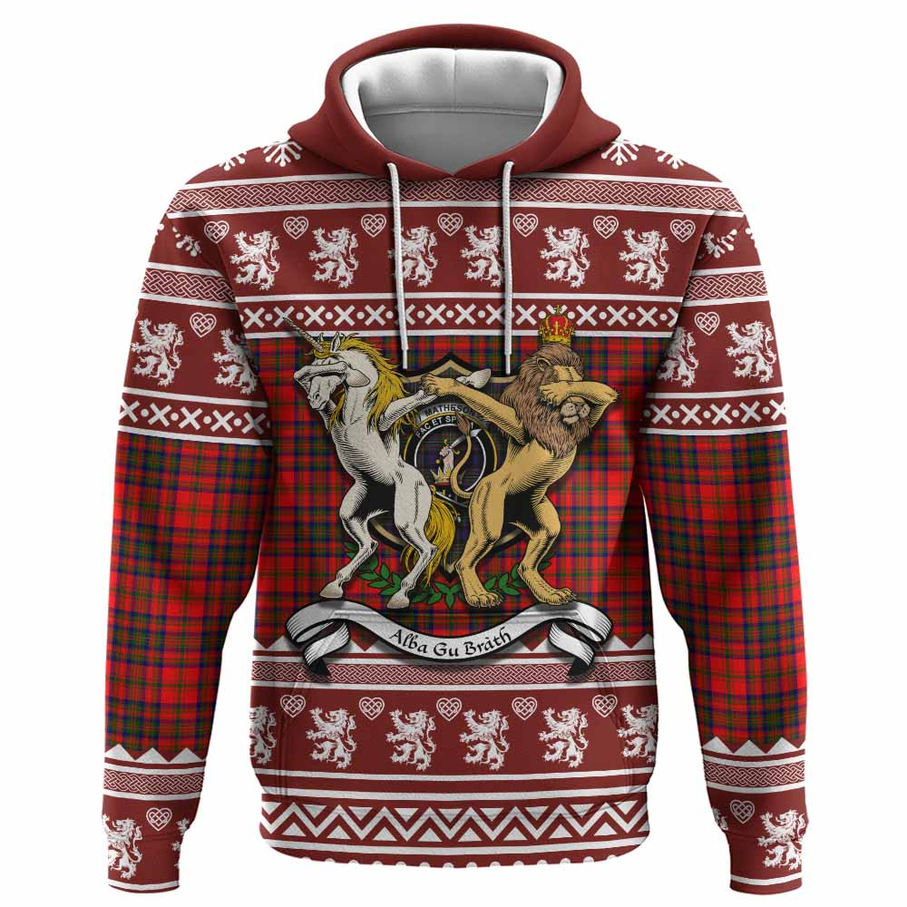ScotsTee Shop Scottish Matheson Clan Tartan Crest Christmas Hoodie Coat of Arms Funny Style