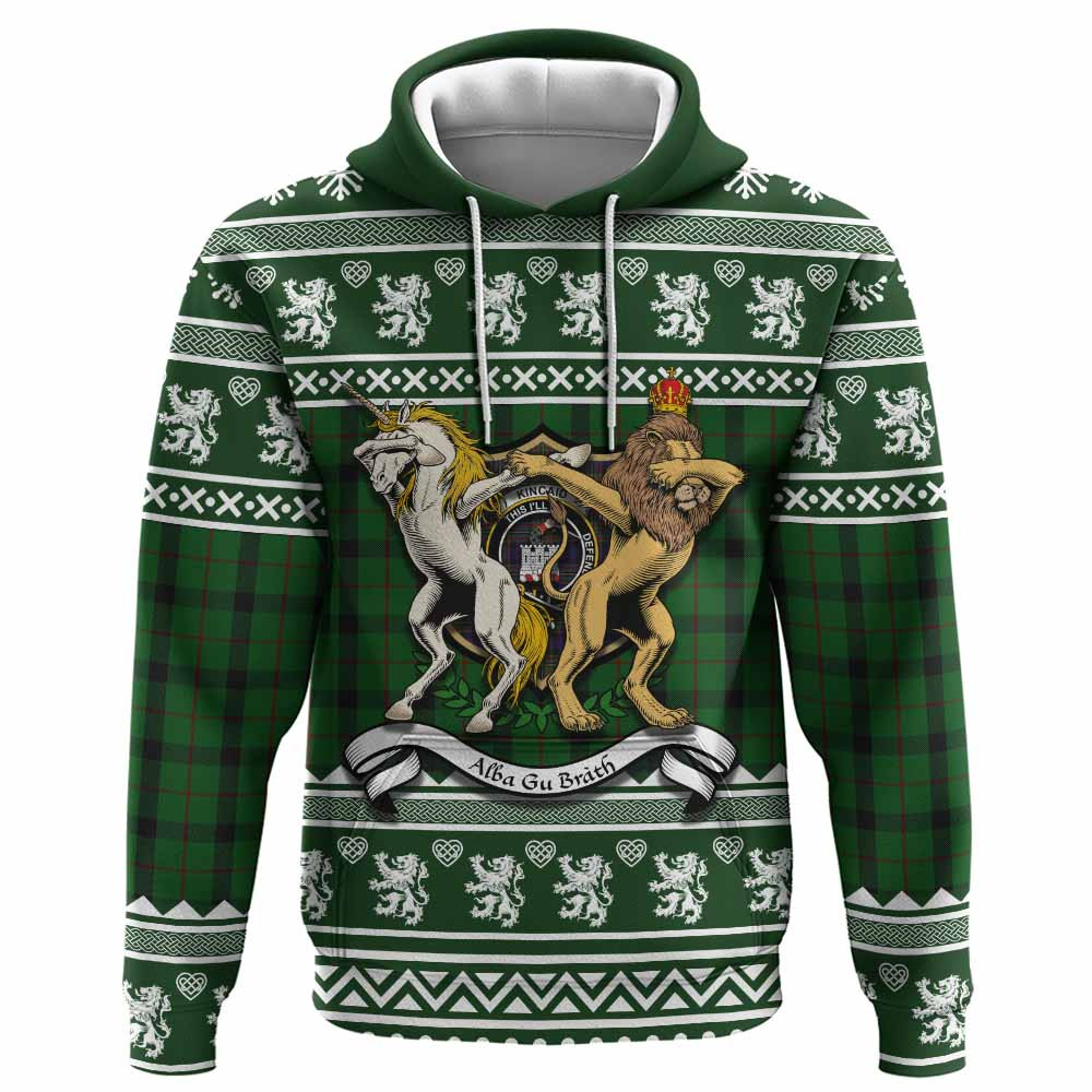 ScotsTee Shop Scottish Kincaid Clan Tartan Crest Christmas Hoodie Coat of Arms Funny Style