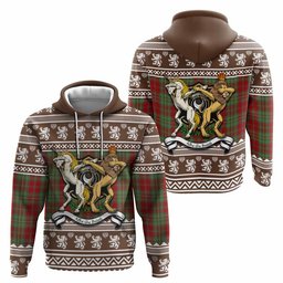 ScotsTee Shop Scottish Leask Clan Tartan Crest Christmas Hoodie Coat of Arms Funny Style