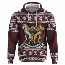 ScotsTee Shop Scottish MacDonald (McDonald) of Glencoe Clan Tartan Crest Christmas Hoodie Coat of Arms Funny Style