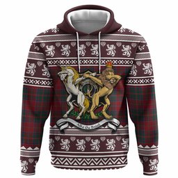ScotsTee Shop Scottish MacDonald (McDonald) of Glencoe Clan Tartan Crest Christmas Hoodie Coat of Arms Funny Style