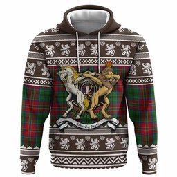 ScotsTee Shop Scottish MacCulloch (McCulloch) Clan Tartan Crest Christmas Hoodie Coat of Arms Funny Style