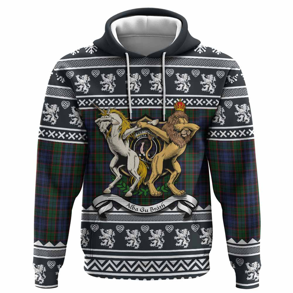 ScotsTee Shop Scottish Fletcher Clan Tartan Crest Christmas Hoodie Coat of Arms Funny Style