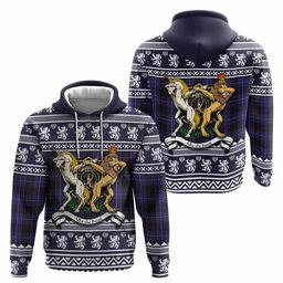 ScotsTee Shop Scottish Dunlop Clan Tartan Crest Christmas Hoodie Coat of Arms Funny Style