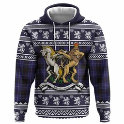 ScotsTee Shop Scottish Dunlop Clan Tartan Crest Christmas Hoodie Coat of Arms Funny Style