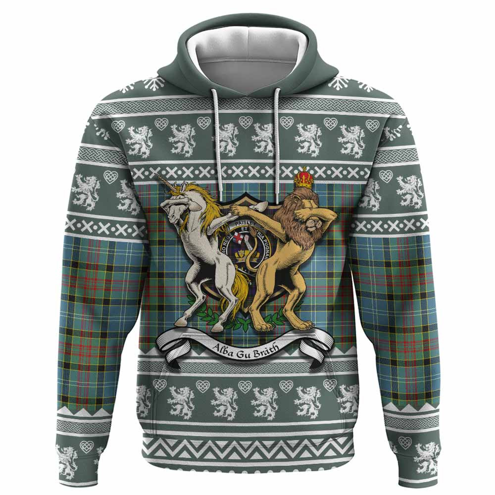 ScotsTee Shop Scottish Paisley Clan Tartan Crest Christmas Hoodie Coat of Arms Funny Style