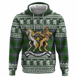 ScotsTee Shop Scottish Pringle Clan Tartan Crest Christmas Hoodie Coat of Arms Funny Style