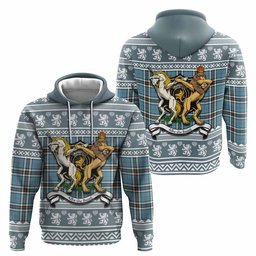 ScotsTee Shop Scottish Thompson (Thomson) Clan Tartan Crest Christmas Hoodie Coat of Arms Funny Style