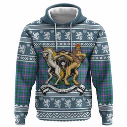 ScotsTee Shop Scottish Pitcairn Clan Tartan Crest Christmas Hoodie Coat of Arms Funny Style