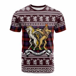 ScotsTee Shop Brown (Broun) Clan Tartan Crest Christmas Cotton T-shirt Coat of Arms Funny Style