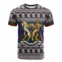 ScotsTee Shop Beattie (Beatty) Clan Tartan Crest Christmas Cotton T-shirt Coat of Arms Funny Style