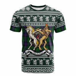 ScotsTee Shop Armstrong Clan Tartan Crest Christmas Cotton T-shirt Coat of Arms Funny Style