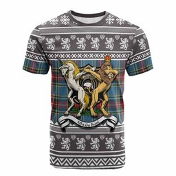 ScotsTee Shop Beaton Clan Tartan Crest Christmas Cotton T-shirt Coat of Arms Funny Style