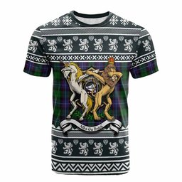 ScotsTee Shop Galbraith Clan Tartan Crest Christmas Cotton T-shirt Coat of Arms Funny Style