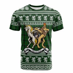 ScotsTee Shop Kincaid Clan Tartan Crest Christmas Cotton T-shirt Coat of Arms Funny Style