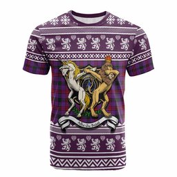 ScotsTee Shop Montgomery Clan Tartan Crest Christmas Cotton T-shirt Coat of Arms Funny Style
