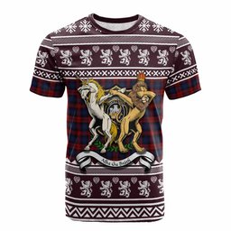 ScotsTee Shop MacLachlan (McLachlan) Clan Tartan Crest Christmas Cotton T-shirt Coat of Arms Funny Style