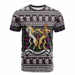 ScotsTee Shop Logan Clan Tartan Crest Christmas Cotton T-shirt Coat of Arms Funny Style