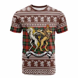 ScotsTee Shop Lyle Clan Tartan Crest Christmas Cotton T-shirt Coat of Arms Funny Style