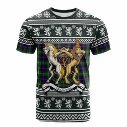 ScotsTee Shop Sutherland Clan Tartan Crest Christmas Cotton T-shirt Coat of Arms Funny Style