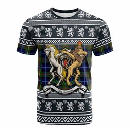 ScotsTee Shop Smith Clan Tartan Crest Christmas Cotton T-shirt Coat of Arms Funny Style