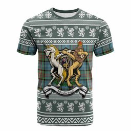 ScotsTee Shop Paisley Clan Tartan Crest Christmas Cotton T-shirt Coat of Arms Funny Style