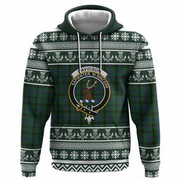 ScotsTee Shop Scottish Davidson Clan Tartan Christmas Ugly Hoodie Family Crest