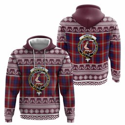 ScotsTee Shop Scottish Ainslie Clan Tartan Christmas Ugly Hoodie Family Crest
