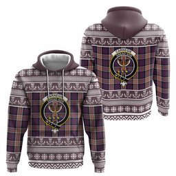 ScotsTee Shop Scottish Carnegie Clan Tartan Christmas Ugly Hoodie Family Crest