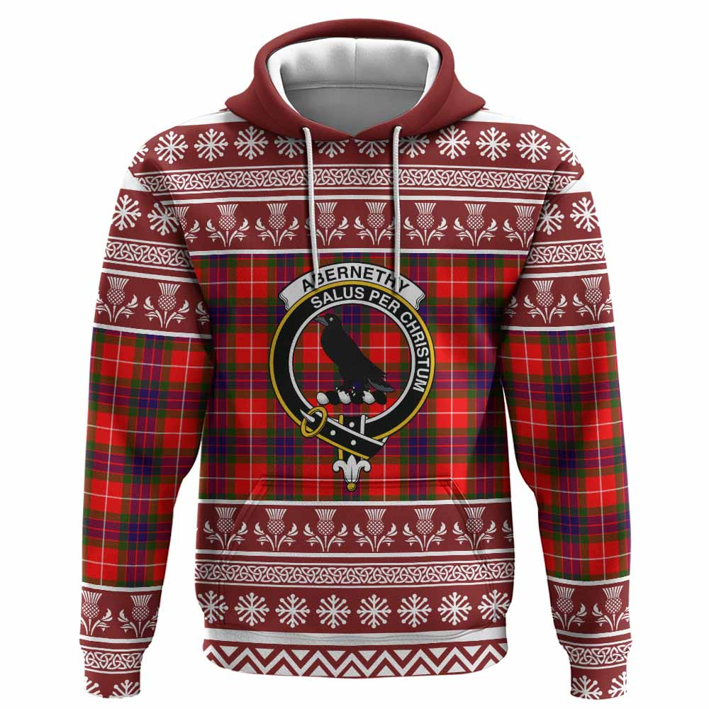 ScotsTee Shop Scottish Abernethy Clan Tartan Christmas Ugly Hoodie Family Crest