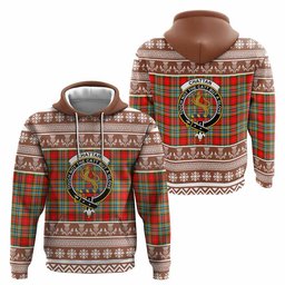 ScotsTee Shop Scottish Chattan Clan Tartan Christmas Ugly Hoodie Family Crest