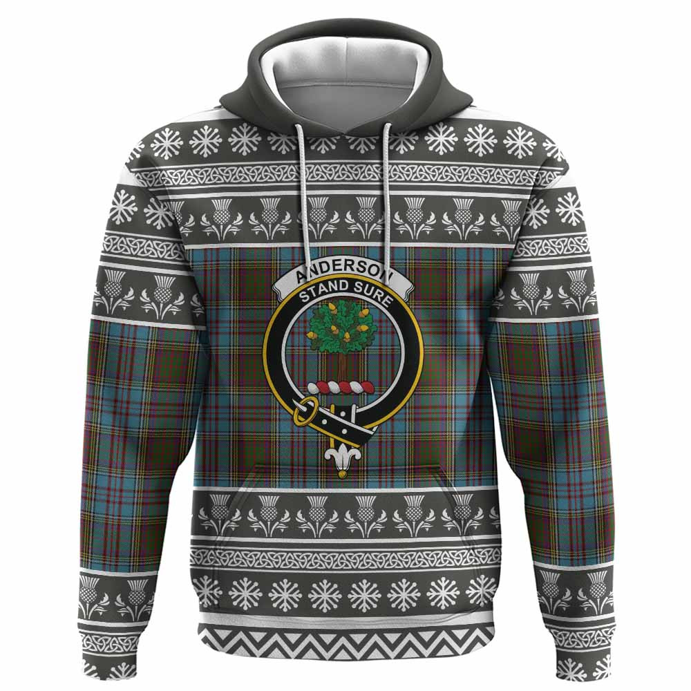 ScotsTee Shop Scottish Anderson Clan Tartan Christmas Ugly Hoodie Family Crest