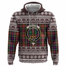 ScotsTee Shop Scottish Christie Clan Tartan Christmas Ugly Hoodie Family Crest