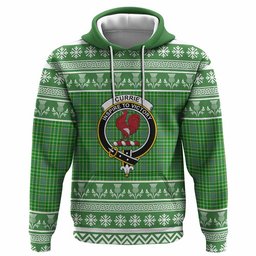 ScotsTee Shop Scottish Currie Clan Tartan Christmas Ugly Hoodie Family Crest