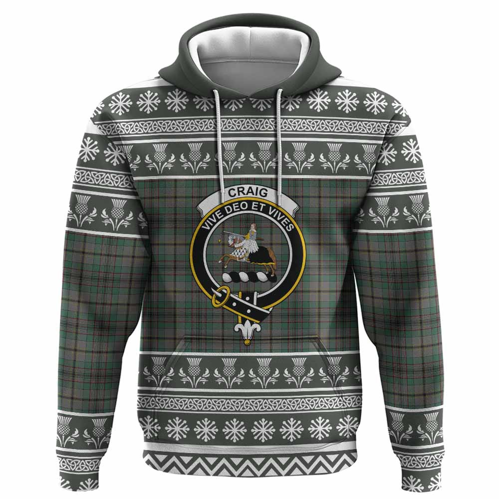 ScotsTee Shop Scottish Craig Clan Tartan Christmas Ugly Hoodie Family Crest