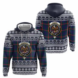 ScotsTee Shop Scottish Agnew Clan Tartan Christmas Ugly Hoodie Family Crest