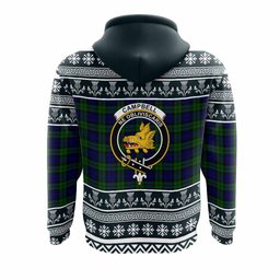 ScotsTee Shop Scottish Campbell Clan Tartan Christmas Ugly Hoodie Family Crest