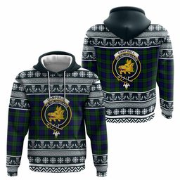 ScotsTee Shop Scottish Campbell Clan Tartan Christmas Ugly Hoodie Family Crest