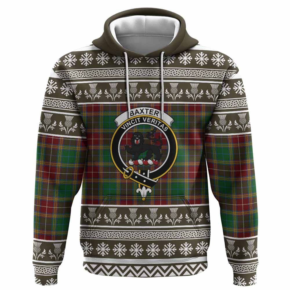 ScotsTee Shop Scottish Baxter Clan Tartan Christmas Ugly Hoodie Family Crest