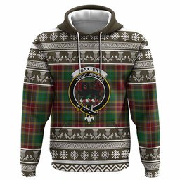 ScotsTee Shop Scottish Baxter Clan Tartan Christmas Ugly Hoodie Family Crest