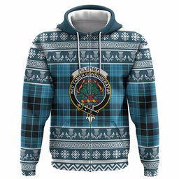 ScotsTee Shop Scottish Clergy Clan Tartan Christmas Ugly Hoodie Family Crest