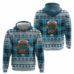 ScotsTee Shop Scottish Clergy Clan Tartan Christmas Ugly Hoodie Family Crest