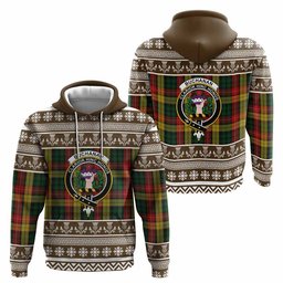 ScotsTee Shop Scottish Buchanan Clan Tartan Christmas Ugly Hoodie Family Crest