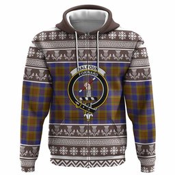 ScotsTee Shop Scottish Balfour Clan Tartan Christmas Ugly Hoodie Family Crest