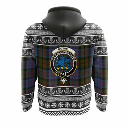 ScotsTee Shop Scottish Bowie Clan Tartan Christmas Ugly Hoodie Family Crest