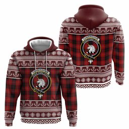 ScotsTee Shop Scottish Cunningham Clan Tartan Christmas Ugly Hoodie Family Crest