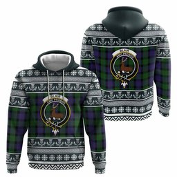 ScotsTee Shop Scottish Blair Clan Tartan Christmas Ugly Hoodie Family Crest