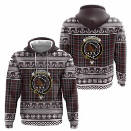 ScotsTee Shop Scottish Borthwick Clan Tartan Christmas Ugly Hoodie Family Crest