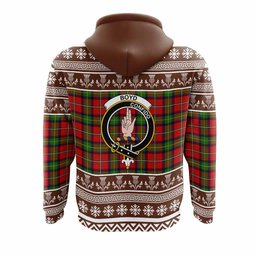 ScotsTee Shop Scottish Boyd Clan Tartan Christmas Ugly Hoodie Family Crest