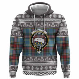 ScotsTee Shop Scottish Beaton Clan Tartan Christmas Ugly Hoodie Family Crest